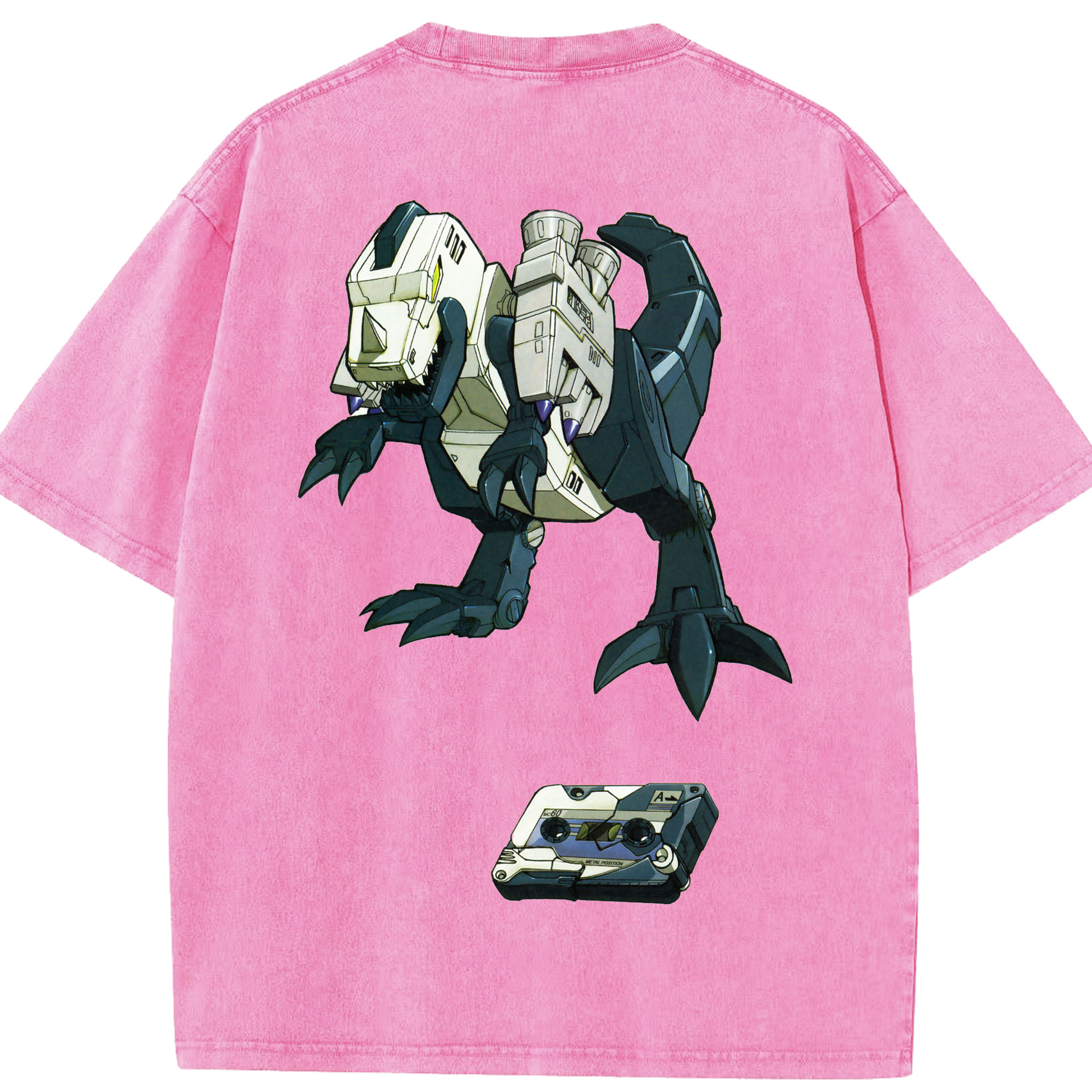 （画像用）  綿100% ヴィンテージ風 半袖Tシャツ（背面プリント）